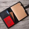 Personalized Black Leather Travel Journal Notebook - Image 2