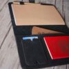 Personalized Black Leather Travel Journal Notebook - Image 3