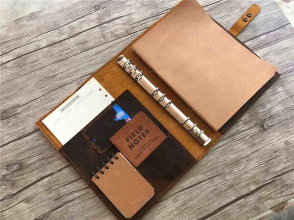 Custom Refillable Leather Notebook - Image 2