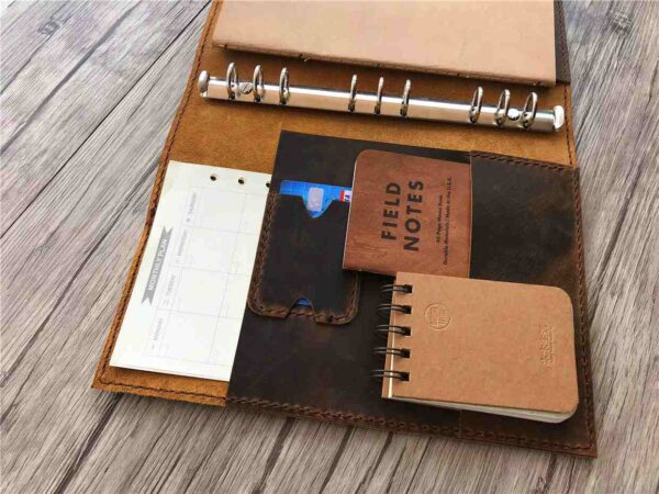 Custom Refillable Leather Notebook - Image 3