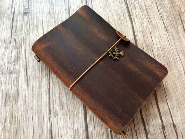 Personalized Leather Traveler's Notebook Passport - Image 4