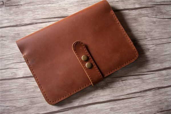 Personalized Refillable Saddle Leather Ring Binders Notebook - Image 4