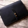 Black Moleskine Notebook Leather Cover - Image 2