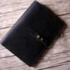 Black Moleskine Notebook Leather Cover - Image 3