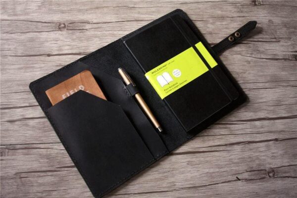 Black Moleskine Notebook Leather Cover