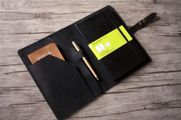 Custom Leather Moleskine Cover Journal Holder