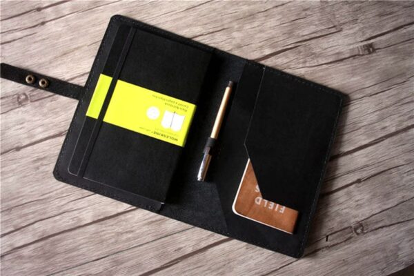 Custom Leather Moleskine Cover Journal Holder - Image 5