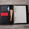 Leather Wedding Planner Notebook Binder - Image 4