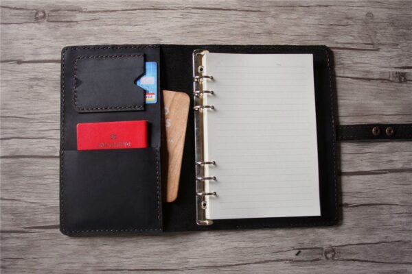 Leather Wedding Planner Notebook Binder - Image 4