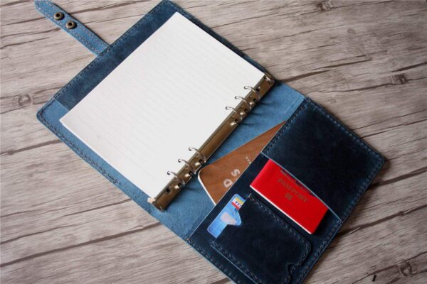 Leather Paper Planner Notebook Binder - Image 3