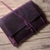 Personalized Leather Macbook 12 inch Case Sleeve - Image 5