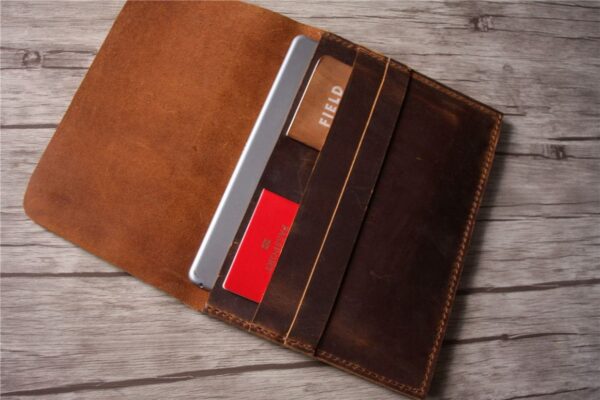 Custom Leather Macbook Pro 13 Inch Sleeve - Image 2