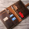 Handmade Brown Leather Organizer Holder