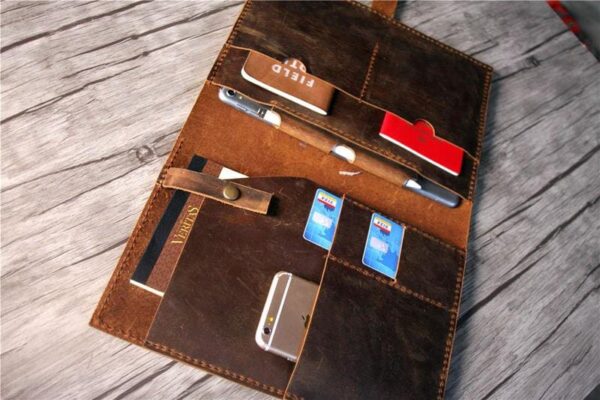 Custom vintage leather Business Portfolio - Image 3