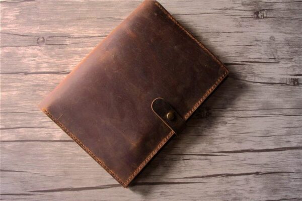 Handmade Brown Leather Organizer Holder - Image 5