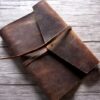 Personalized Leather Driving Trip Planner Notebook