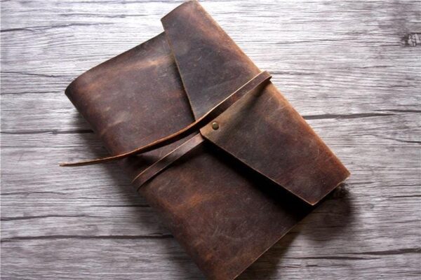 Personalized Leather Driving Trip Planner Notebook