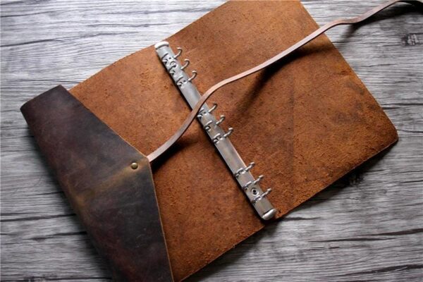 Personalized Leather Driving Trip Planner Notebook - Image 3