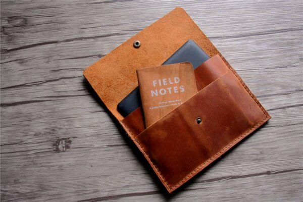 Personalized Leather Kindle Cover Sleeve - Image 2