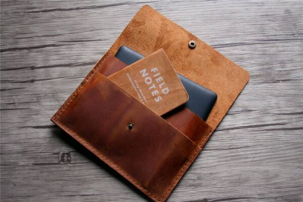 Personalized Leather Kindle Cover Sleeve