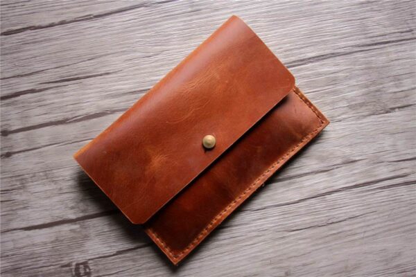 Personalized Leather Kindle Cover Sleeve - Image 5