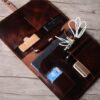 Personalized a4 Business Leather Writing Folder Portfolio - Image 4