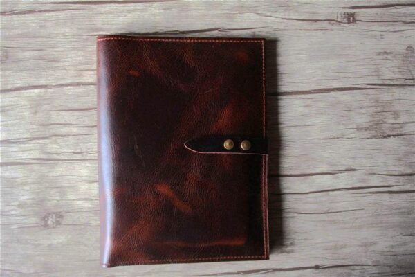 Personalized a4 Business Leather Writing Folder Portfolio - Image 5