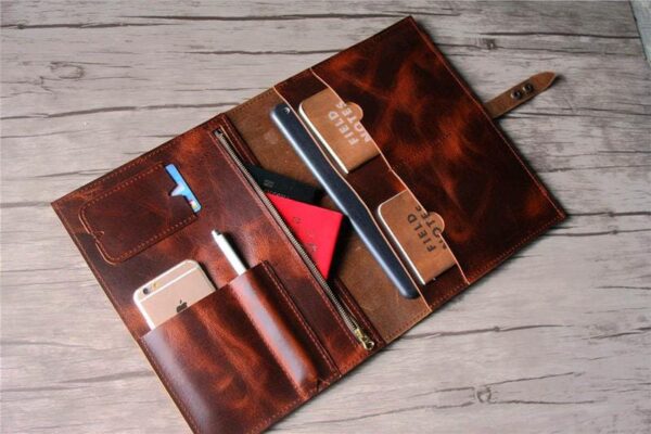 Handcrafted Leather Surface Sleeve Bag