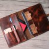 Luxury Smooth Leather Document Folder Portfolio Case - Image 3