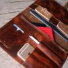 Luxury Smooth Leather Document Folder Portfolio Case - Image 4