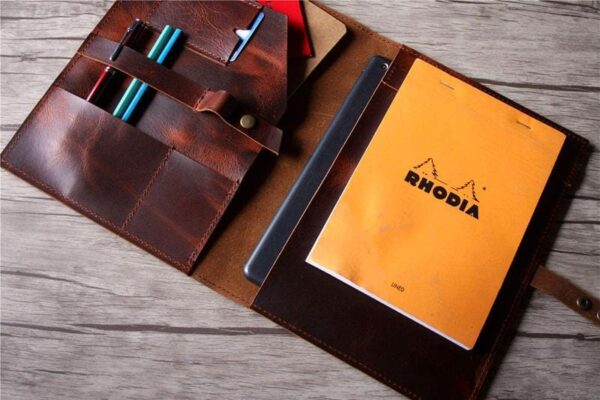 Personalized Leather Custom Laptop Cover 14 inch Case - Image 3