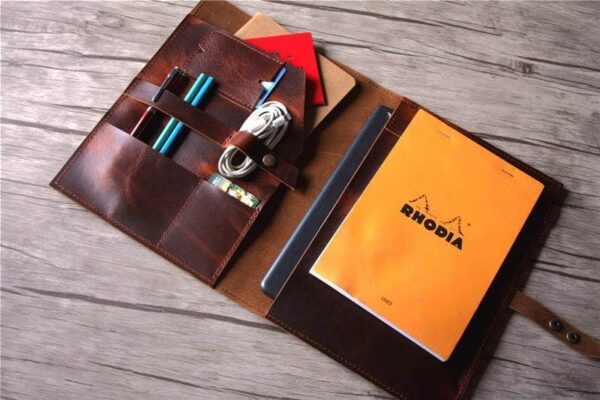 Personalized Leather Custom Laptop Cover 14 inch Case - Image 4