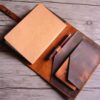 Rustic Brown Leather Notebook Cover B5 - Image 5