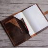 Personalised Notebook Cover Refillable Leather Holder - Image 2