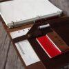 Coffee Leather 3 Rings Binder Planner - Image 2