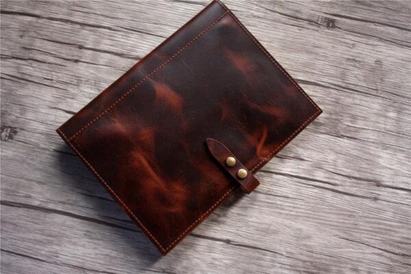 Leather 3 Ring Portfolio Cover - Image 6