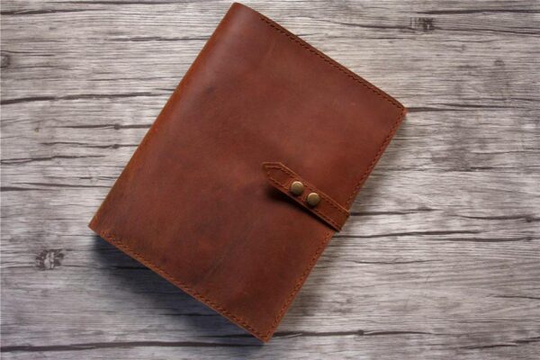 Custom Saddle Leather Organizer Wallet - Image 5