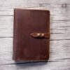 Distressed Brown Leather Binders Cover - Image 2