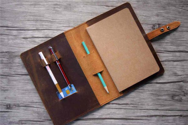 Custom A5 Leather Drawing Journal Cover - Image 2