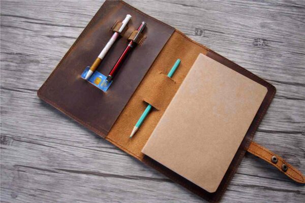 Custom A5 Leather Drawing Journal Cover - Image 3