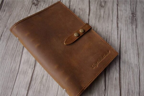 Leather Day Binder Planner Cover - Image 2