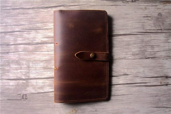 Engraved Refillable Leather Travelers Notebook - Image 6