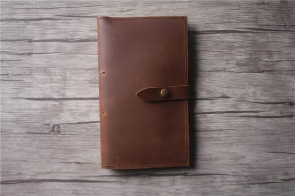 Rustic Leather Travelers Notebook Cover - Image 7