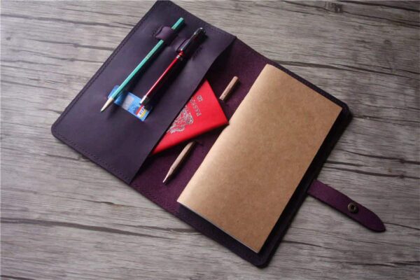 Leather Personalized Travel Journal Notebook - Image 6