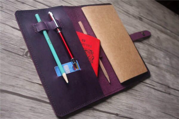 Leather Personalized Travel Journal Notebook - Image 2