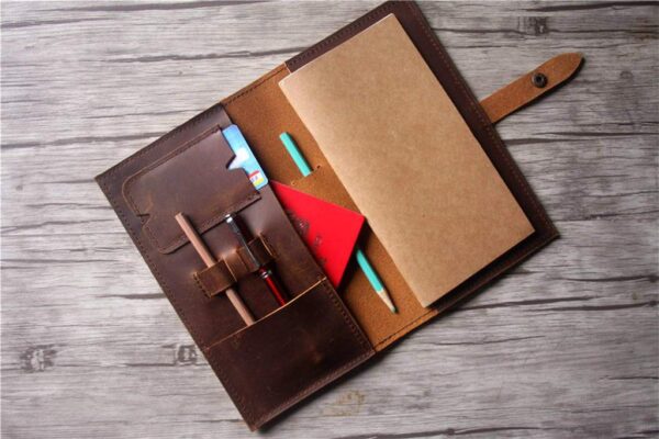 Leather Refillable Journal Notebook Cover