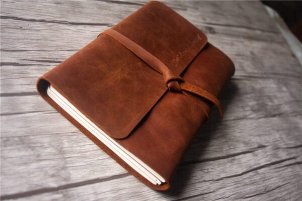 Custom Leather High School Memory Book Album - Image 3