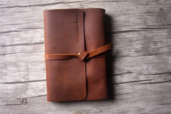 Custom Leather High School Memory Book Album