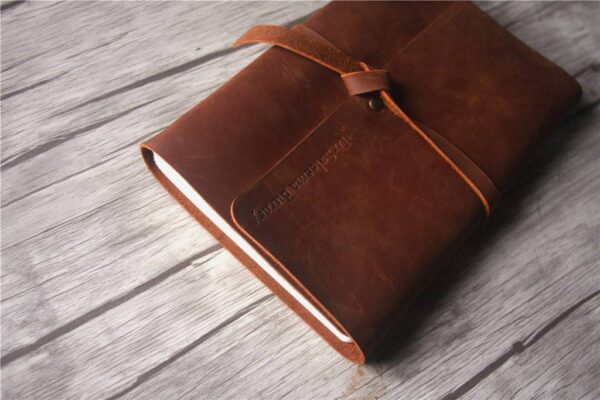 Custom Leather High School Memory Book Album - Image 5