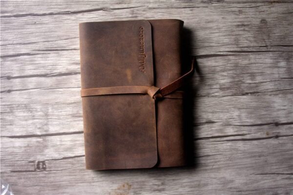 Personalized Leather Bridal Memory Book Photo Album - Image 2
